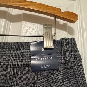 J. Crew Charcoal Checkered Remy Pants